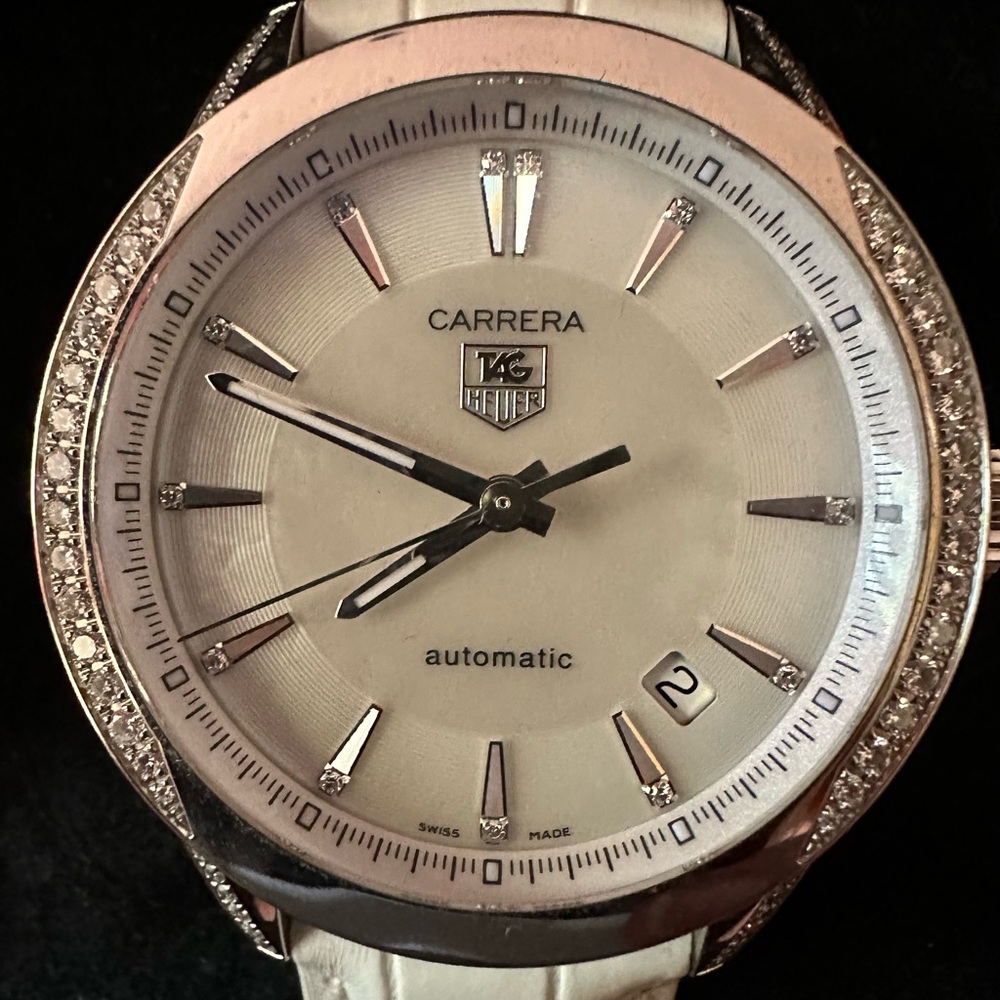 TAG HEUER Carrera Diamond Mother of Pearl Automatic Watch